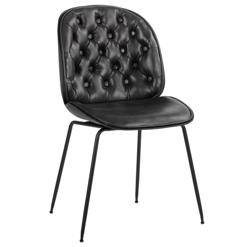 Silla Drako con tapizado elegante y estructura metálica – vaoli