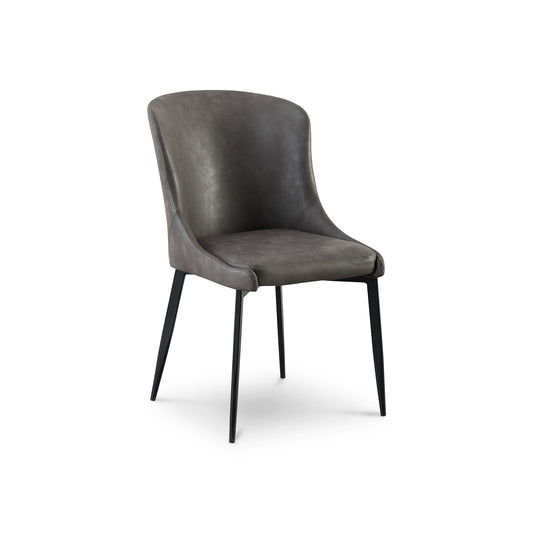 Silla Astra en PU Sierra Slate con diseño moderno de vaoli