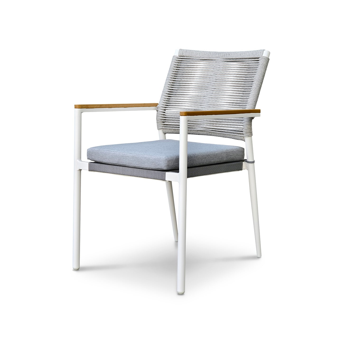 Silla Briz con diseño moderno para exteriores y estructura de aluminio de vaoli