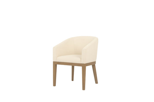 Silla Barrel de encino natural y Linex – vaoli