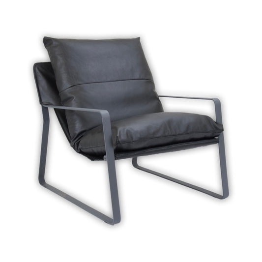 Sillón Hands de acero y piel – Vaoli