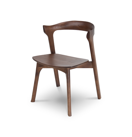 Silla Thalo de madera sólida olmo en acabado Adobe – vaoli