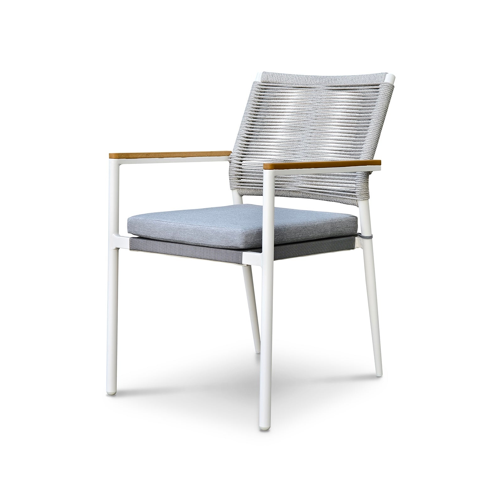 Silla Briz con diseño moderno para exteriores y estructura de aluminio de vaoli